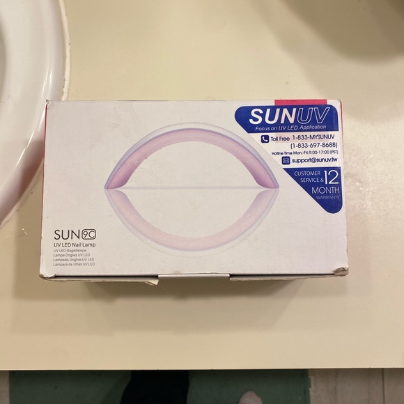 SUNUV SUN 9C 2 IN 1 LED UV LAMP NAIL LAMP CURING 2XS FASTER 18 LED EUC IN BOX - Picture 11 of 16